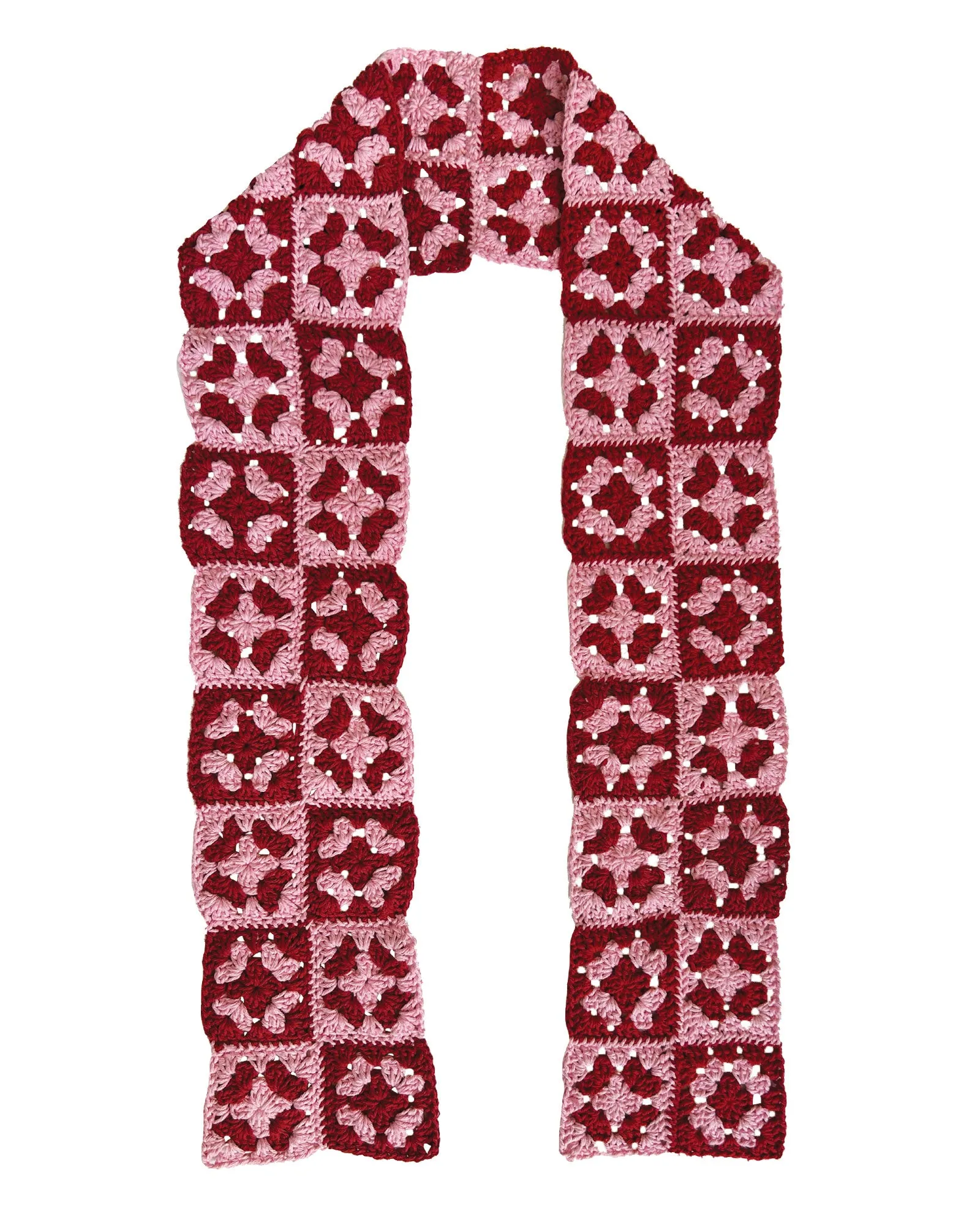 GRANNY SQUARE SCARF