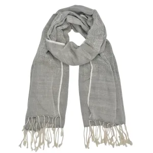 Gray Organic Cotton Gauze Scarf