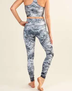 Grey Marble Yoga Pants