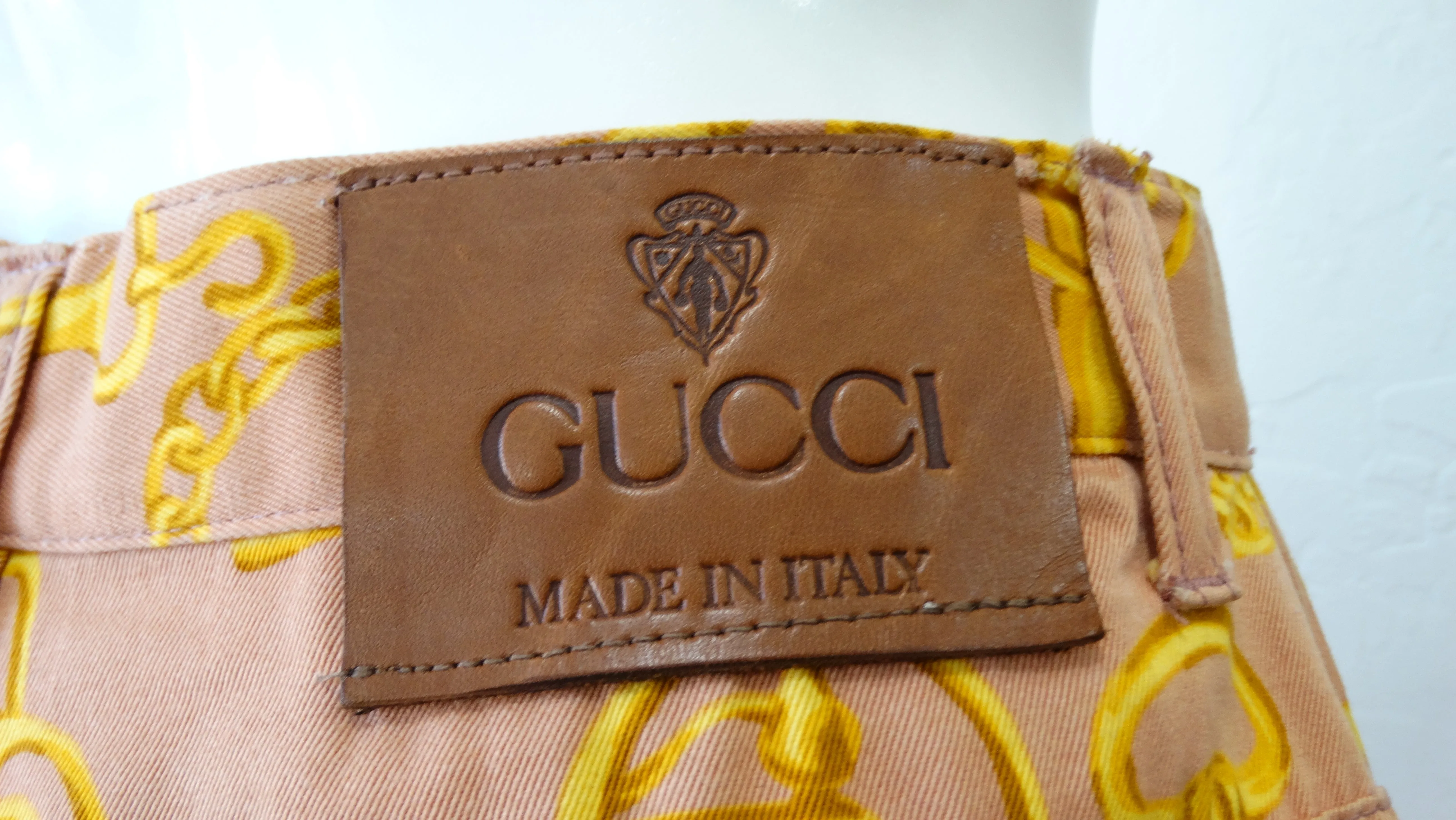 Gucci Horse Bit High Waisted Coral Jeans