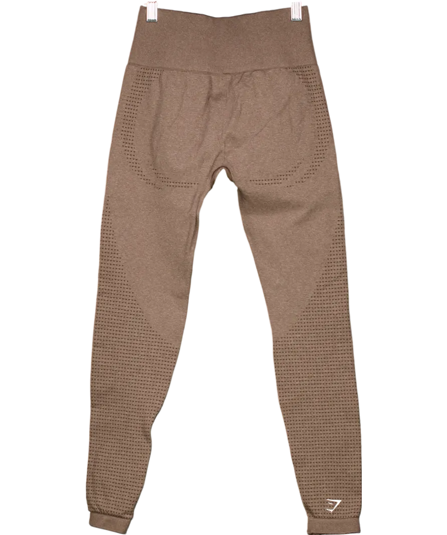 gymshark Brown High Waisted Leggings UK XS