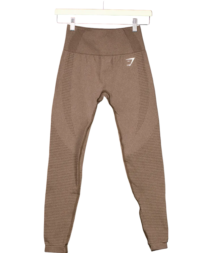 gymshark Brown High Waisted Leggings UK XS