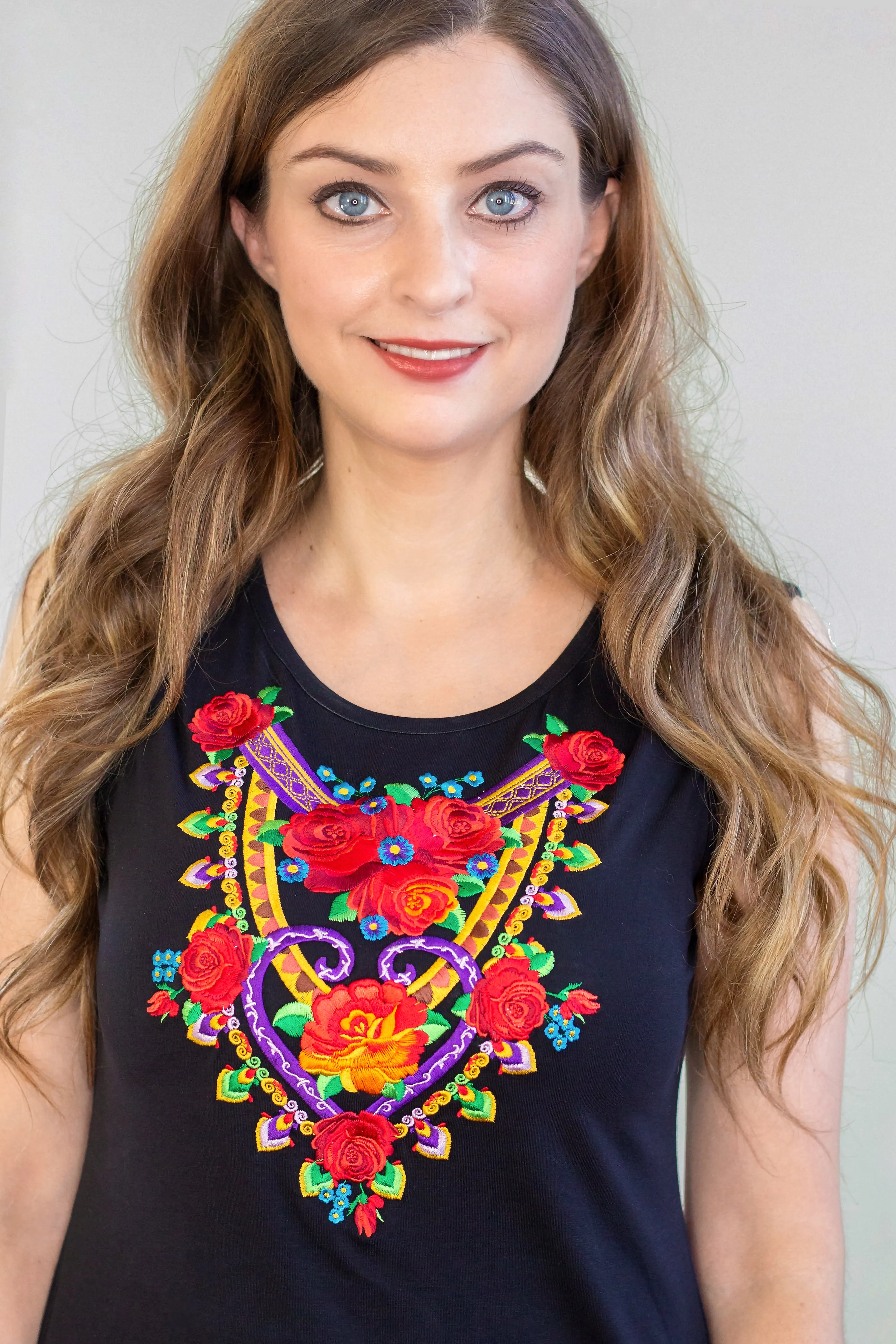 Halina Sleeveless Scarf Top