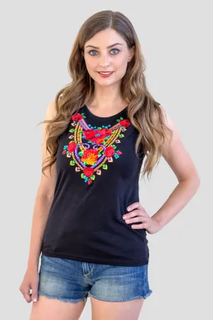 Halina Sleeveless Scarf Top