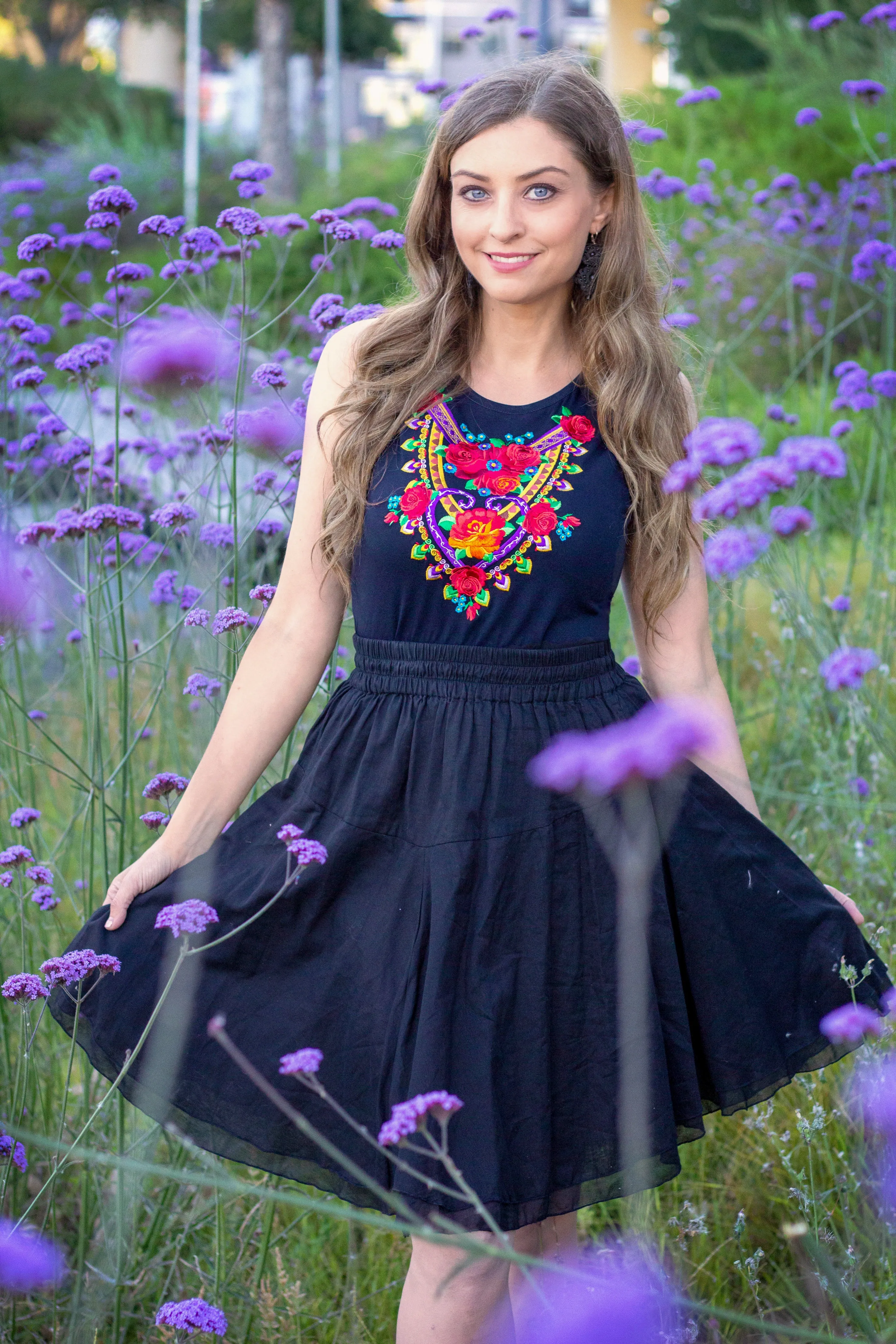 Halina Sleeveless Scarf Top