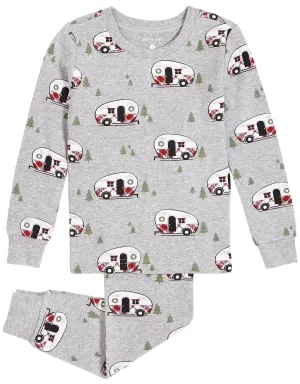 Heather Grey “Holiday Vacation” PJ Set with Organic Cotton (2 pcs.)