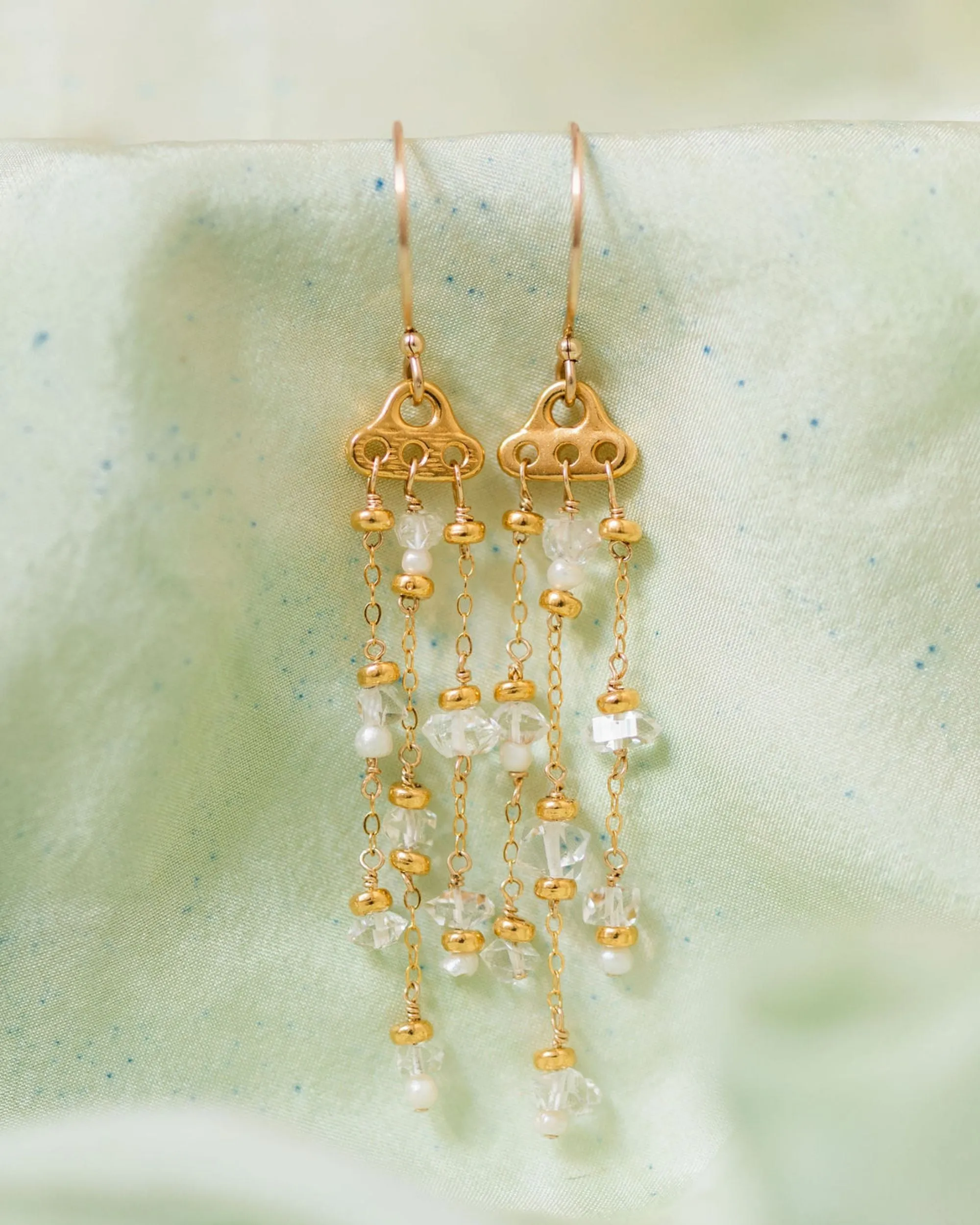 Herkimer Diamond Earrings - April