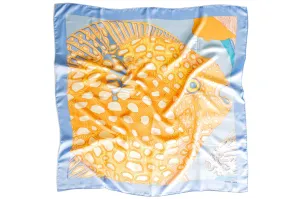 Hermes Fish Grands Fonds Scarf