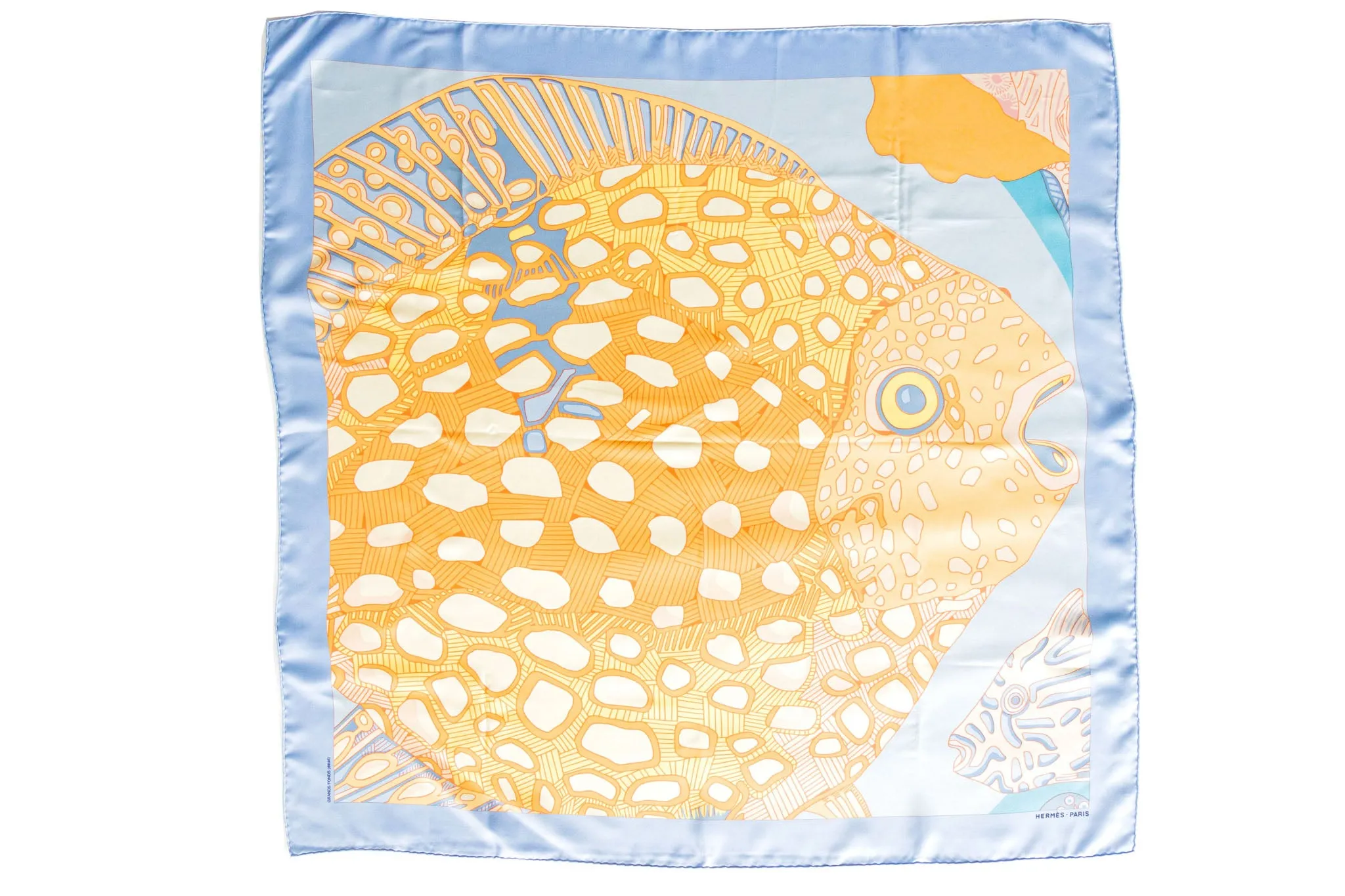 Hermes Fish Grands Fonds Scarf