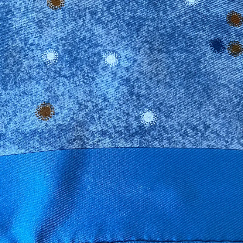 Hermes La Voie Lactee 90cm Scarf Blue Milky Way Print Silk Twill
