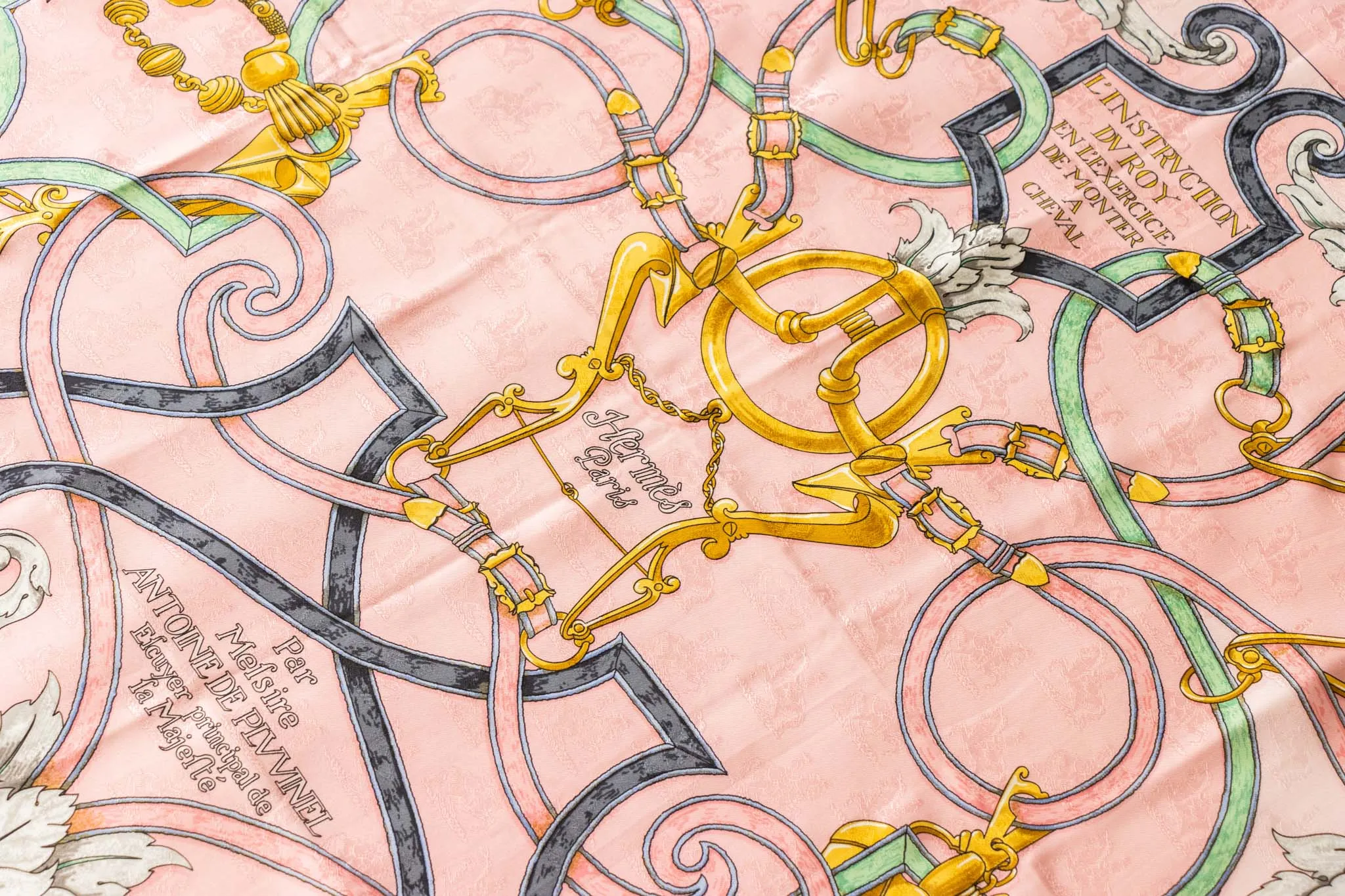 Hermes L'Instruction du Roy Jacquard Scarf