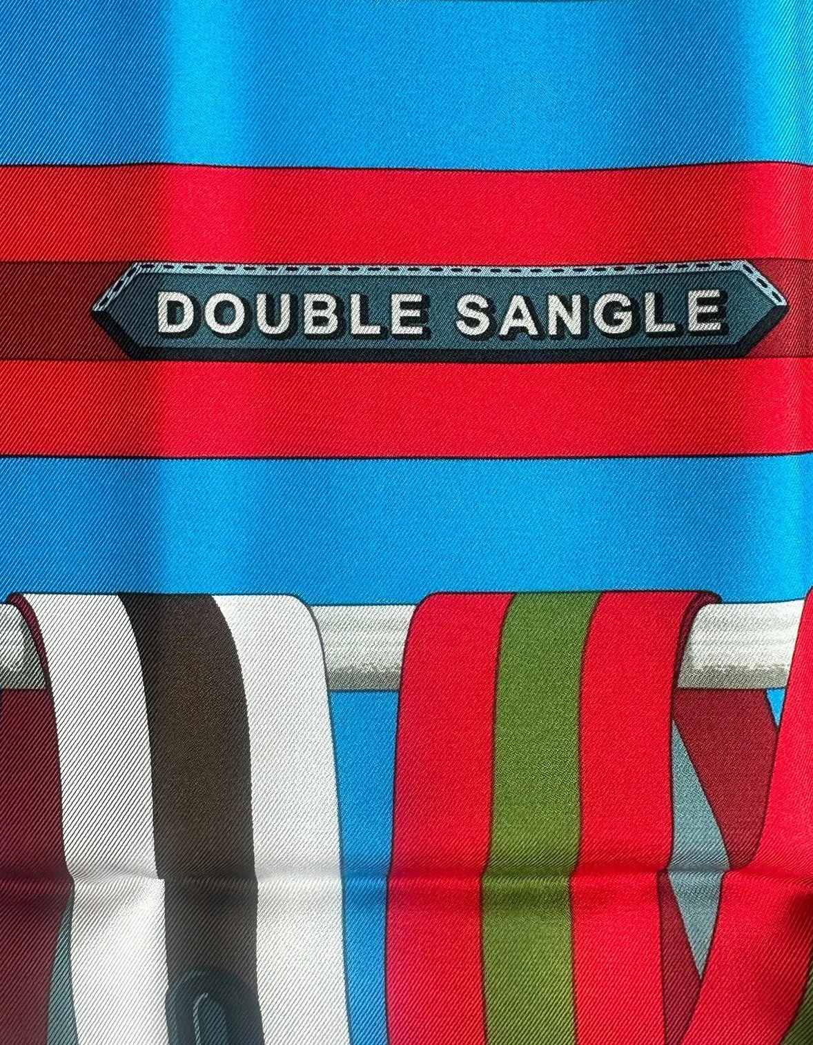 Hermes NEW Double Sangle 90cm Silk Scarf
