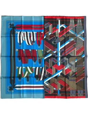 Hermes NEW Double Sangle 90cm Silk Scarf