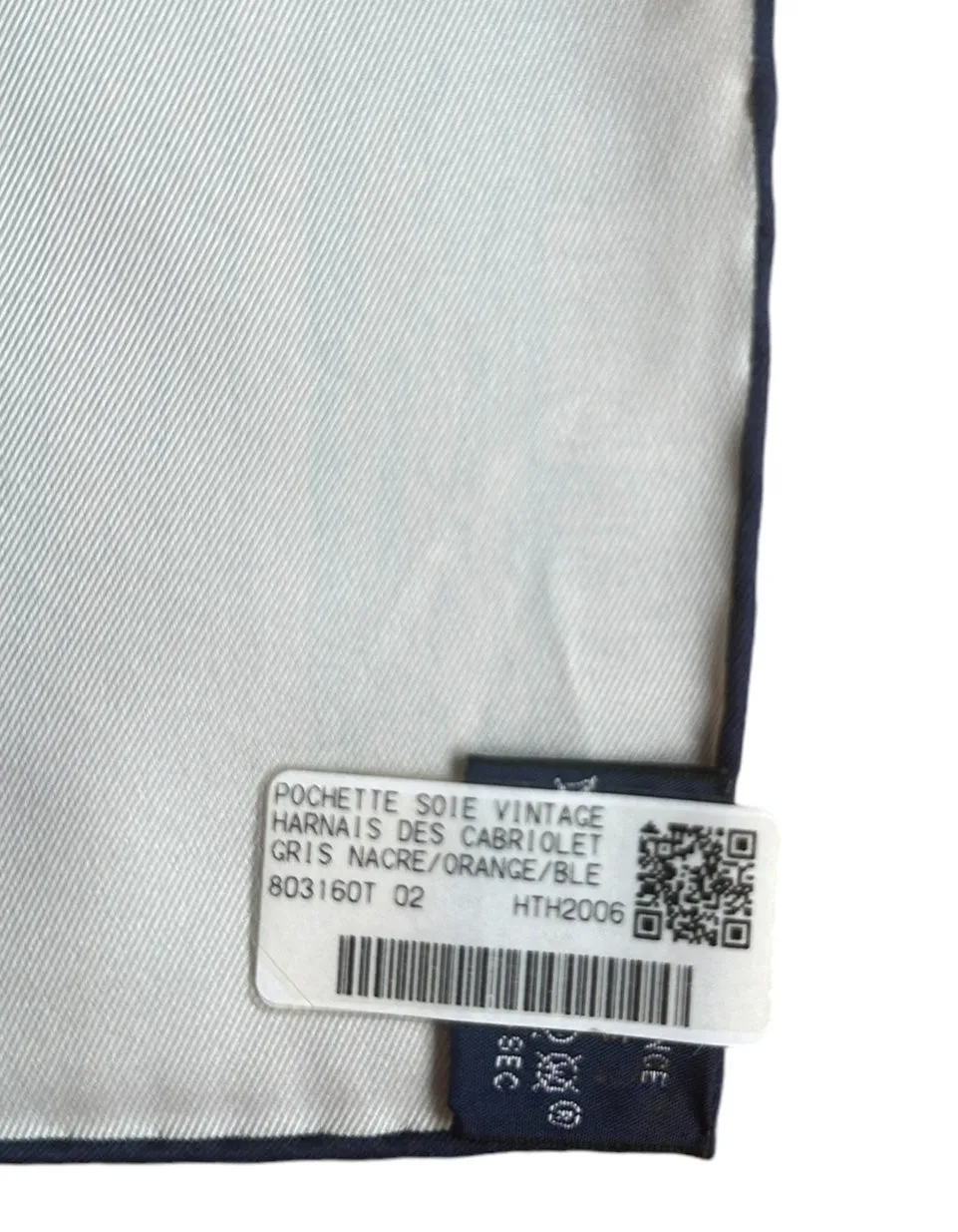 Hermes NEW Harnais de Cabriolet Pocket Square 45