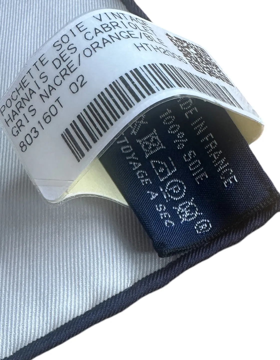 Hermes NEW Harnais de Cabriolet Pocket Square 45