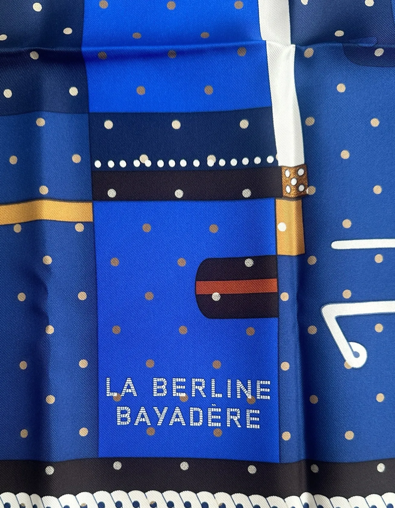 Hermes NEW La Berline Bayadere 90cm Silk Scarf