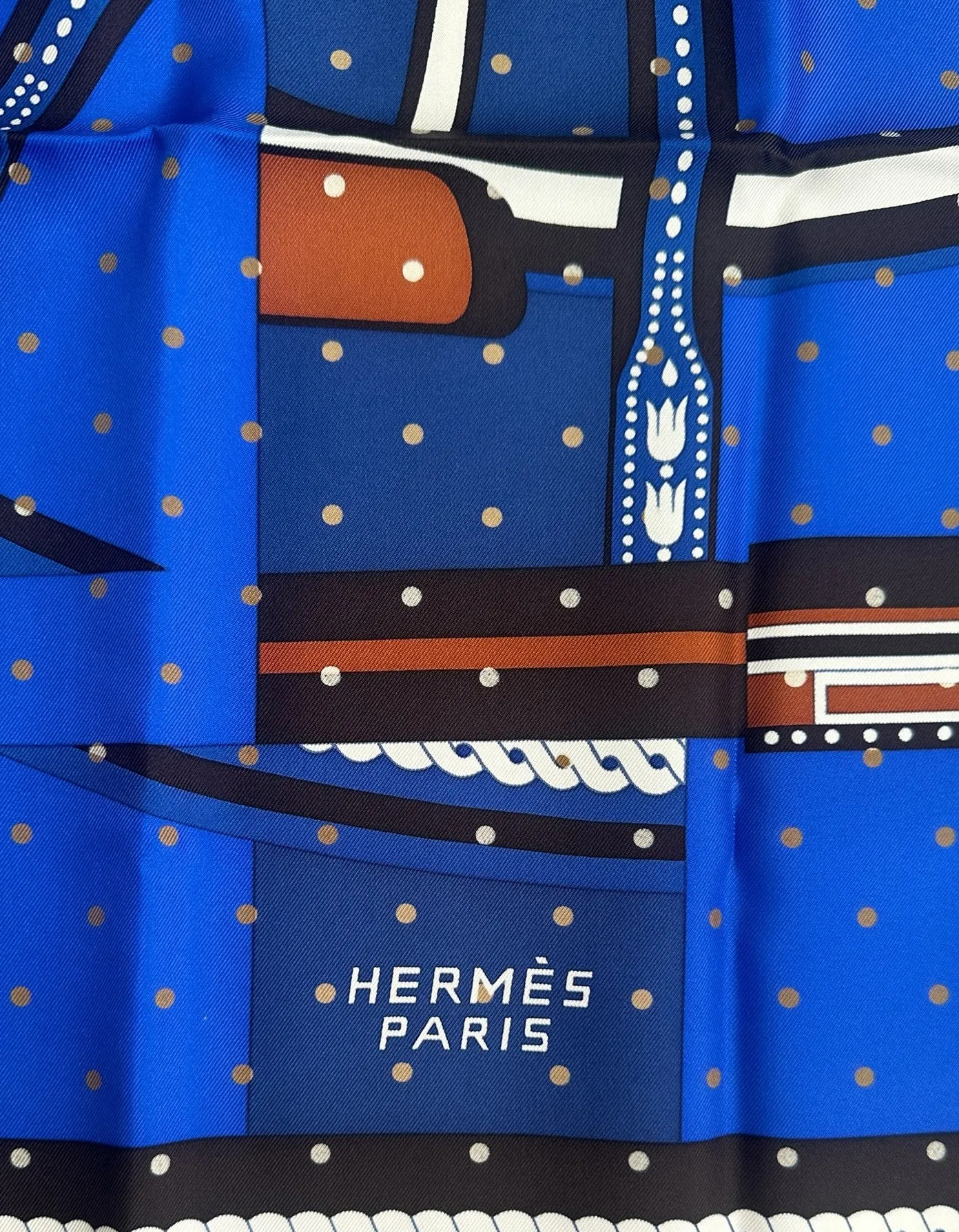 Hermes NEW La Berline Bayadere 90cm Silk Scarf