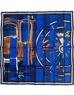 Hermes NEW La Berline Bayadere 90cm Silk Scarf