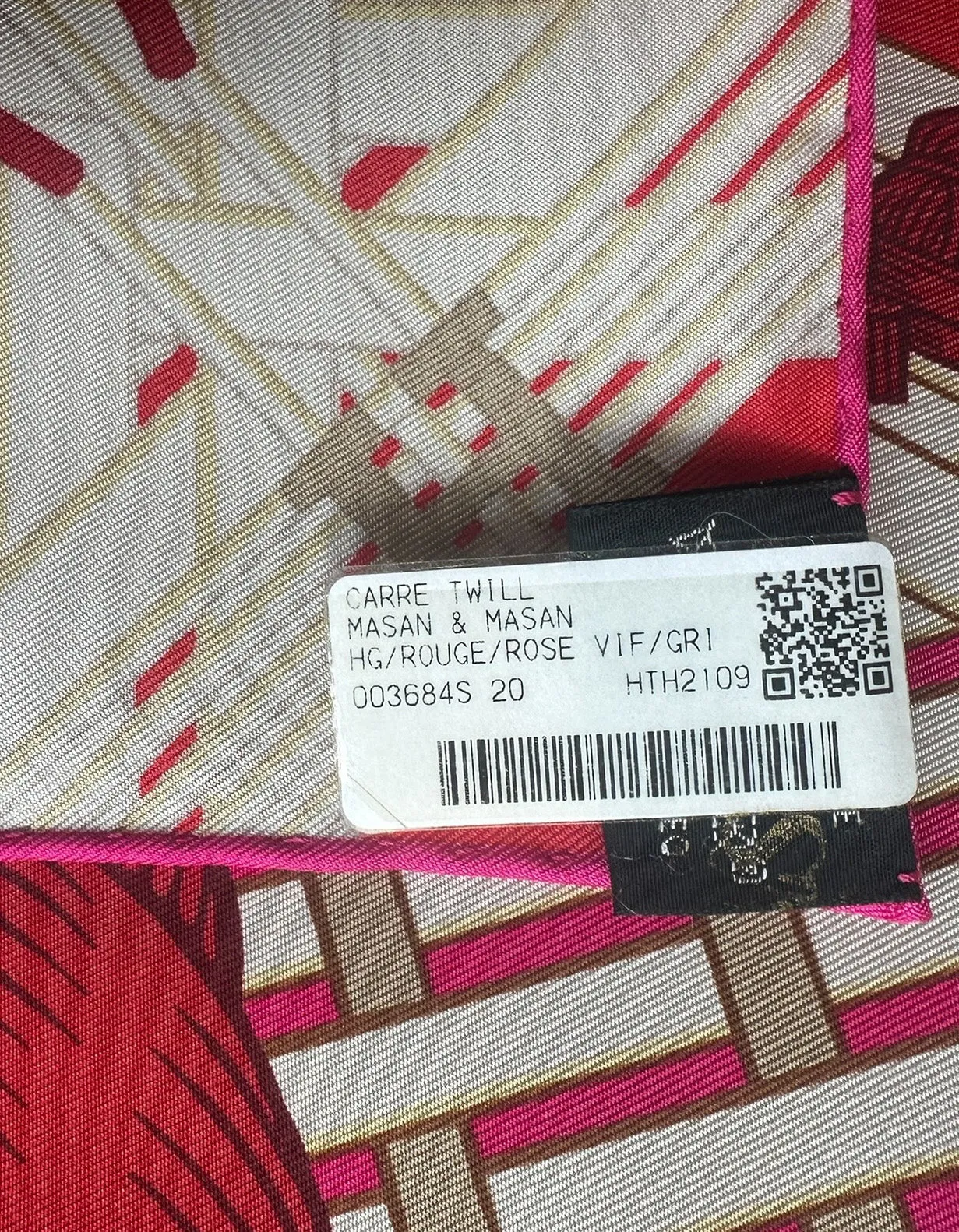 Hermes NEW Masan/ Masan Silk Scarf 90cm Silk Scarf