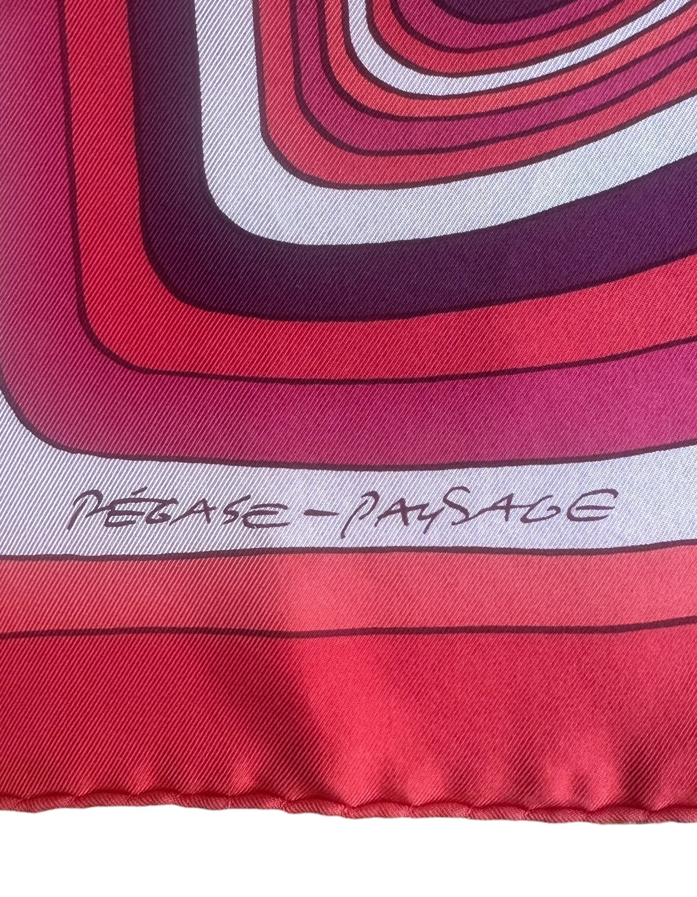Hermes NEW Pegase Paysage 90cm Carre Wash Silk Scarf
