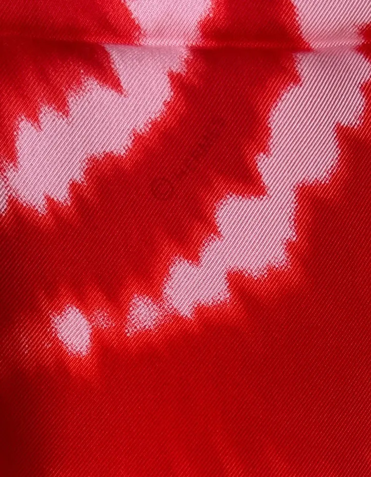 Hermes NEW Rouge/ Rose Pale Brides de Gala 90cm Carre Wash Silk Scarf