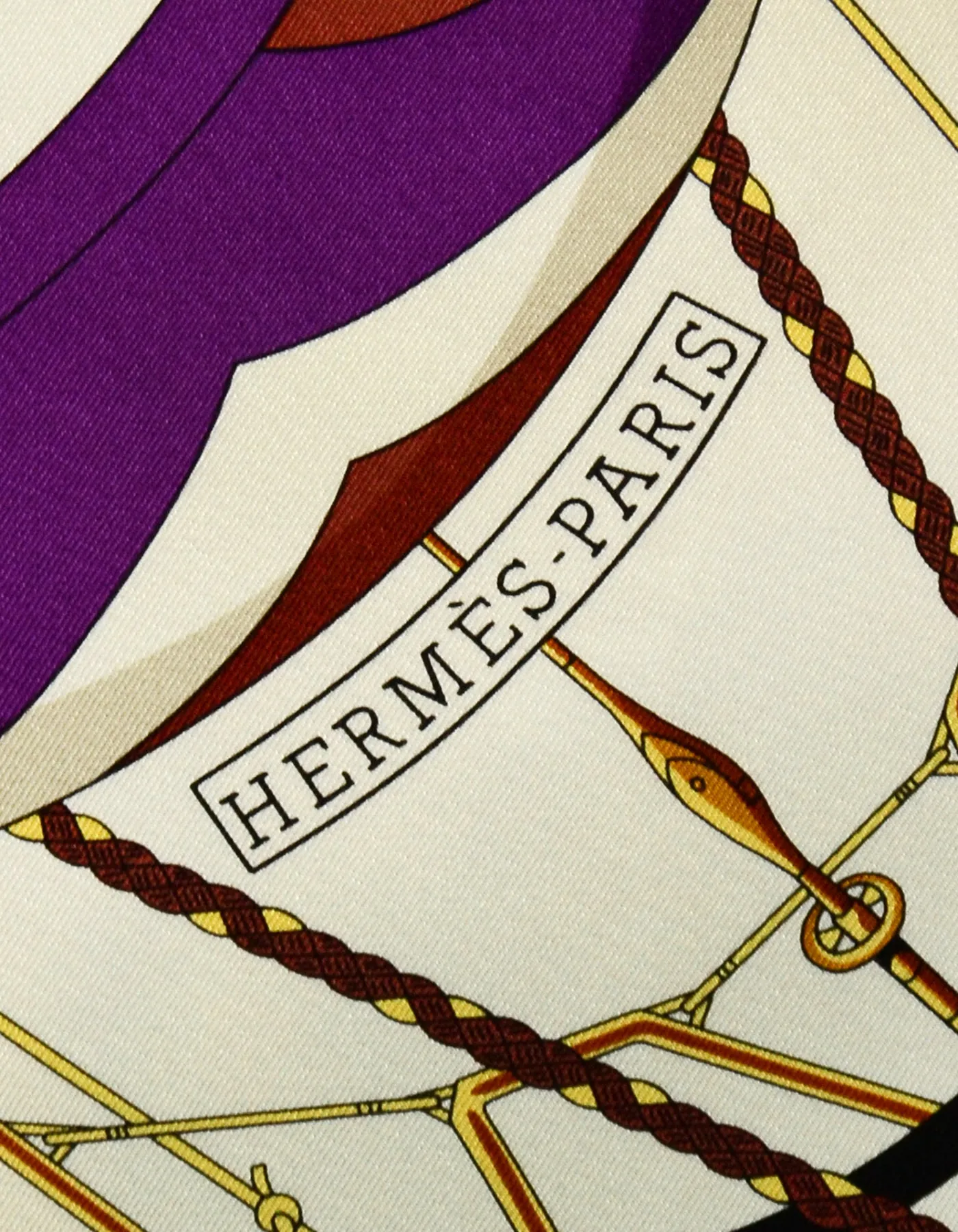 Hermes Purple/Multi Carre Spinnakers 90cm Silk Scarf
