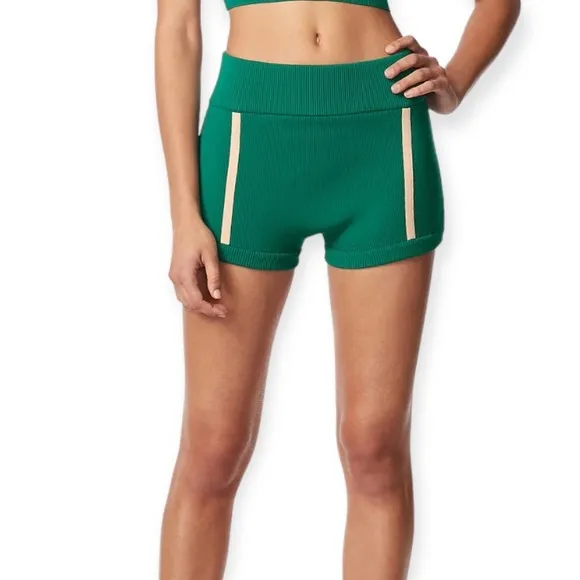 Herve Leger High Rise Knit Hot Pants