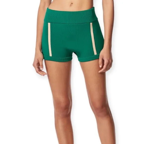 Herve Leger High Rise Knit Hot Pants