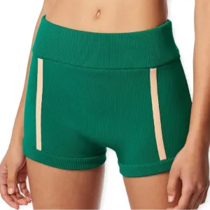 Herve Leger High Rise Knit Hot Pants