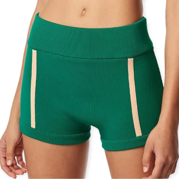 Herve Leger High Rise Knit Hot Pants