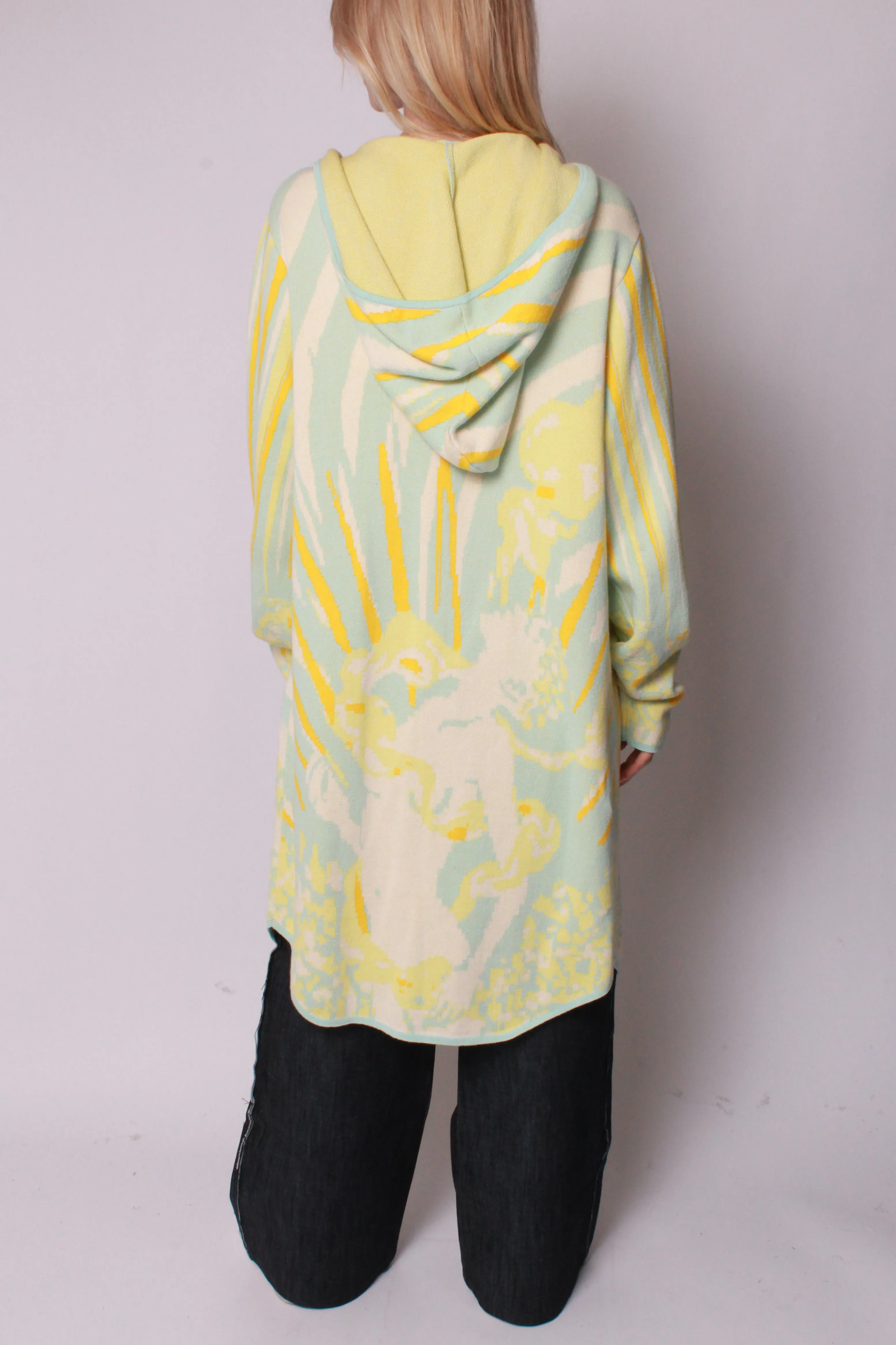 High Priestess Zip Knit Parka in Sunrise