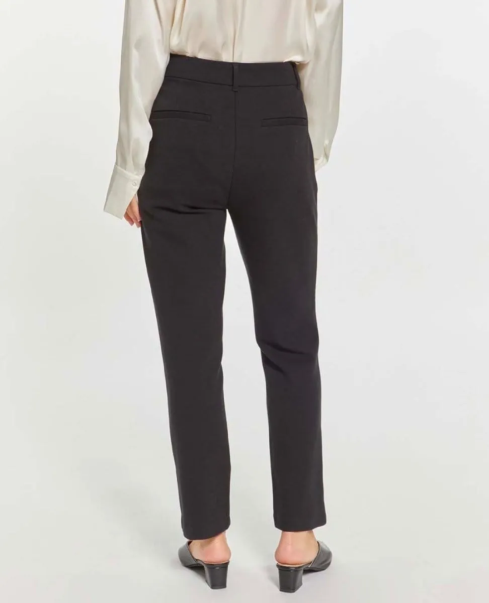 High Waisted Boot Cut Black Cecile Pant