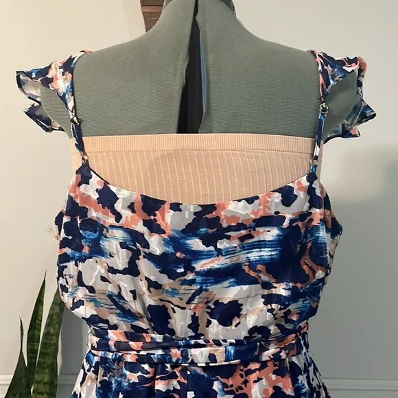 Hutch Anthropologie Floral Wrap Midi Dress