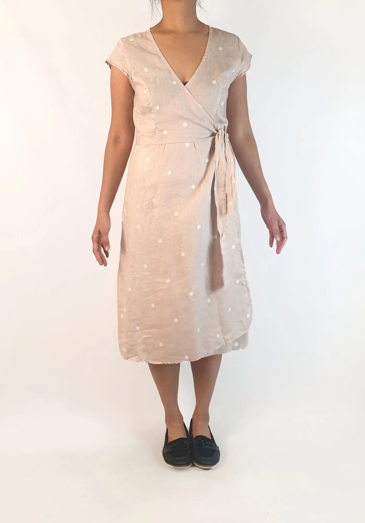 Idle Wild neutral linen dress size 10