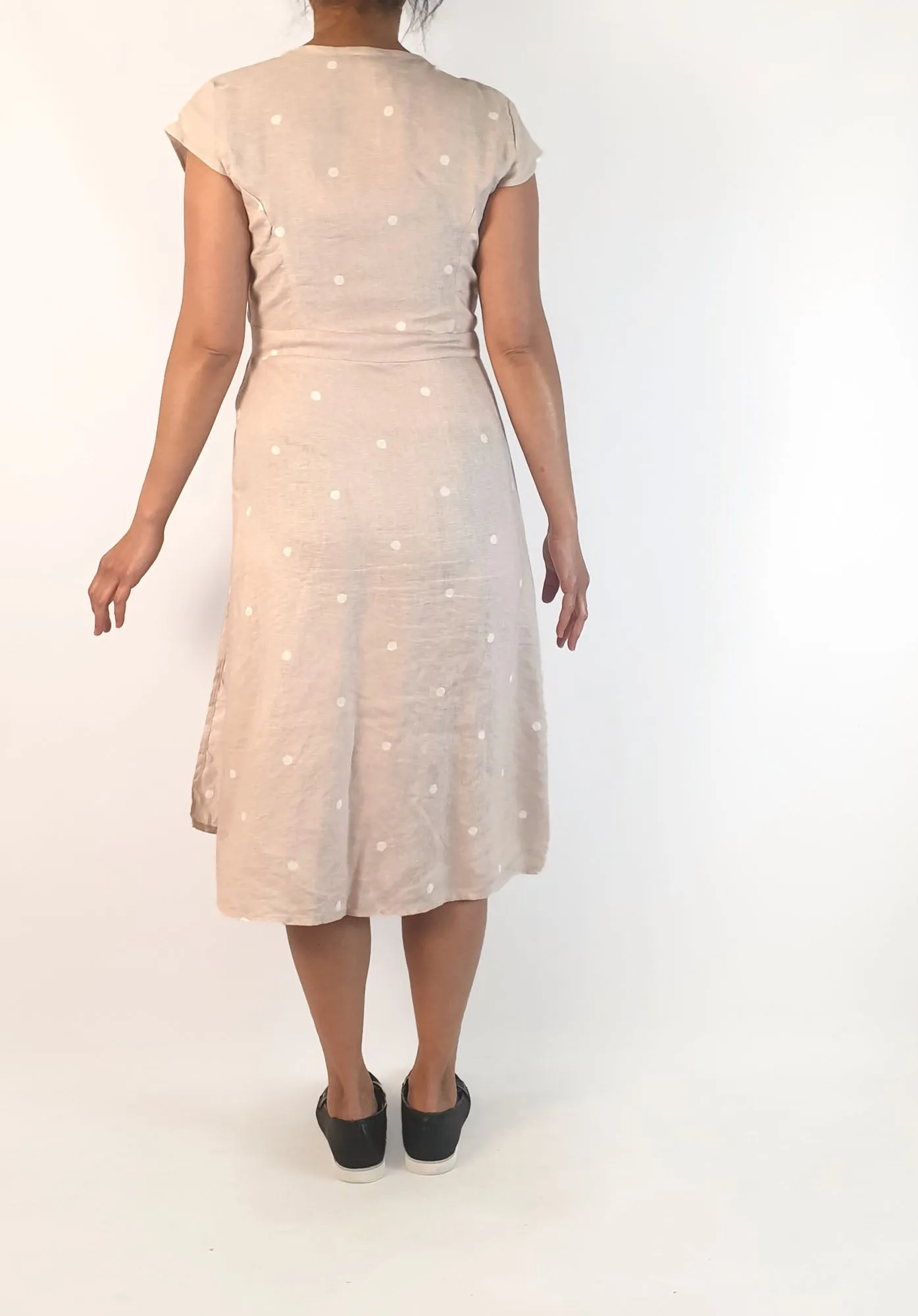 Idle Wild neutral linen dress size 10