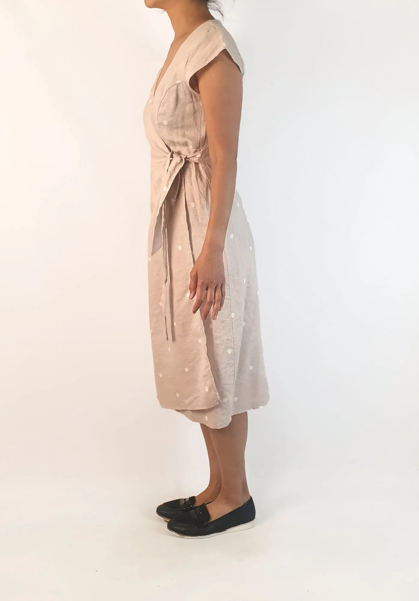 Idle Wild neutral linen dress size 10