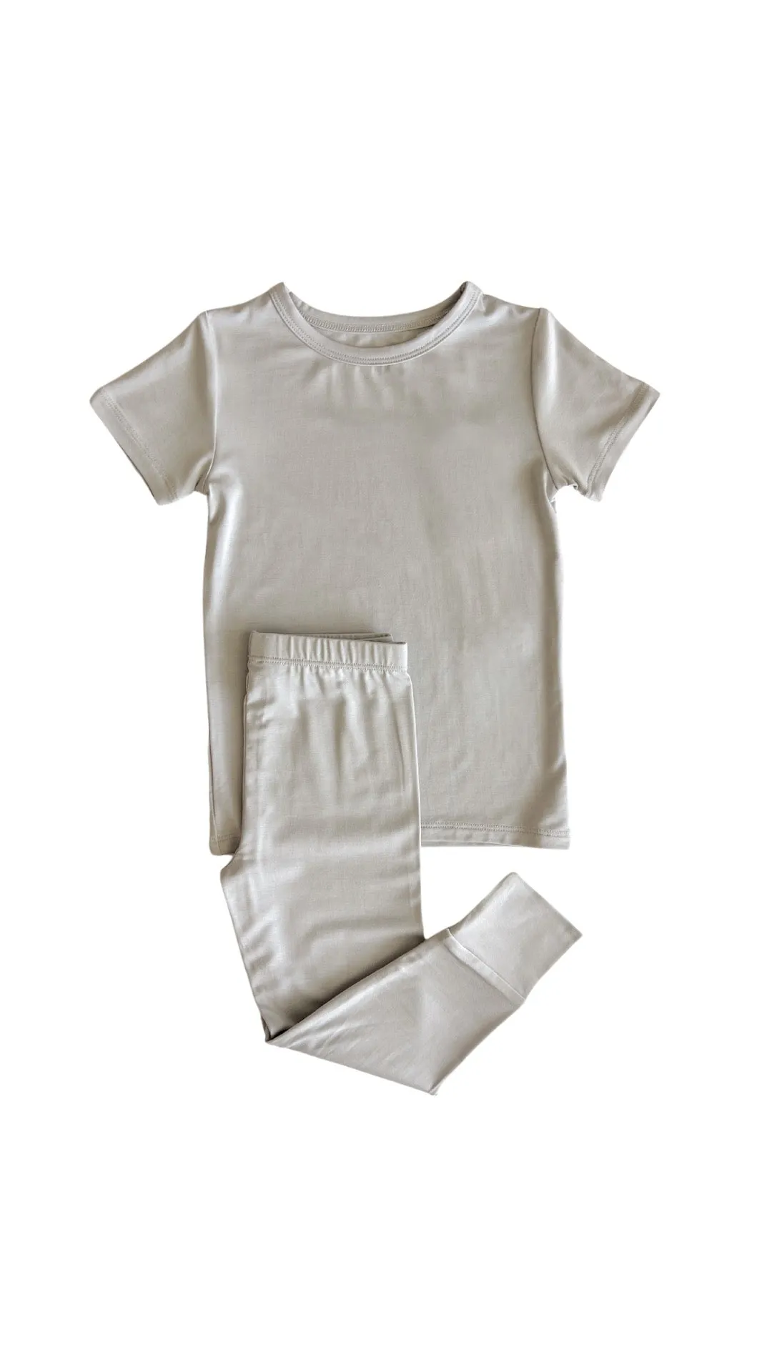 In My Jammers Solid High Rise Grey S/S 2pc PJ Set