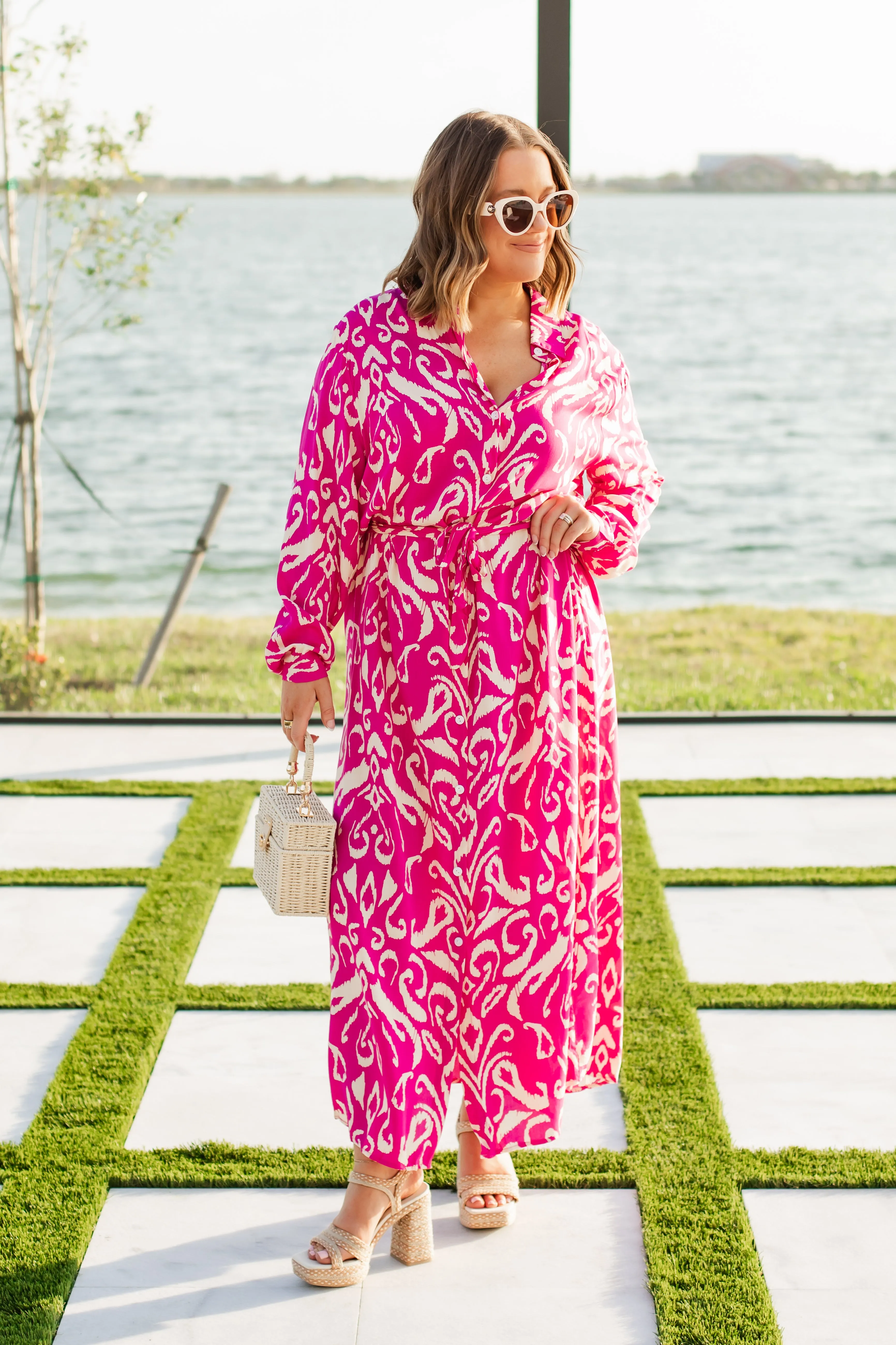 jasmine maxi dress in magenta