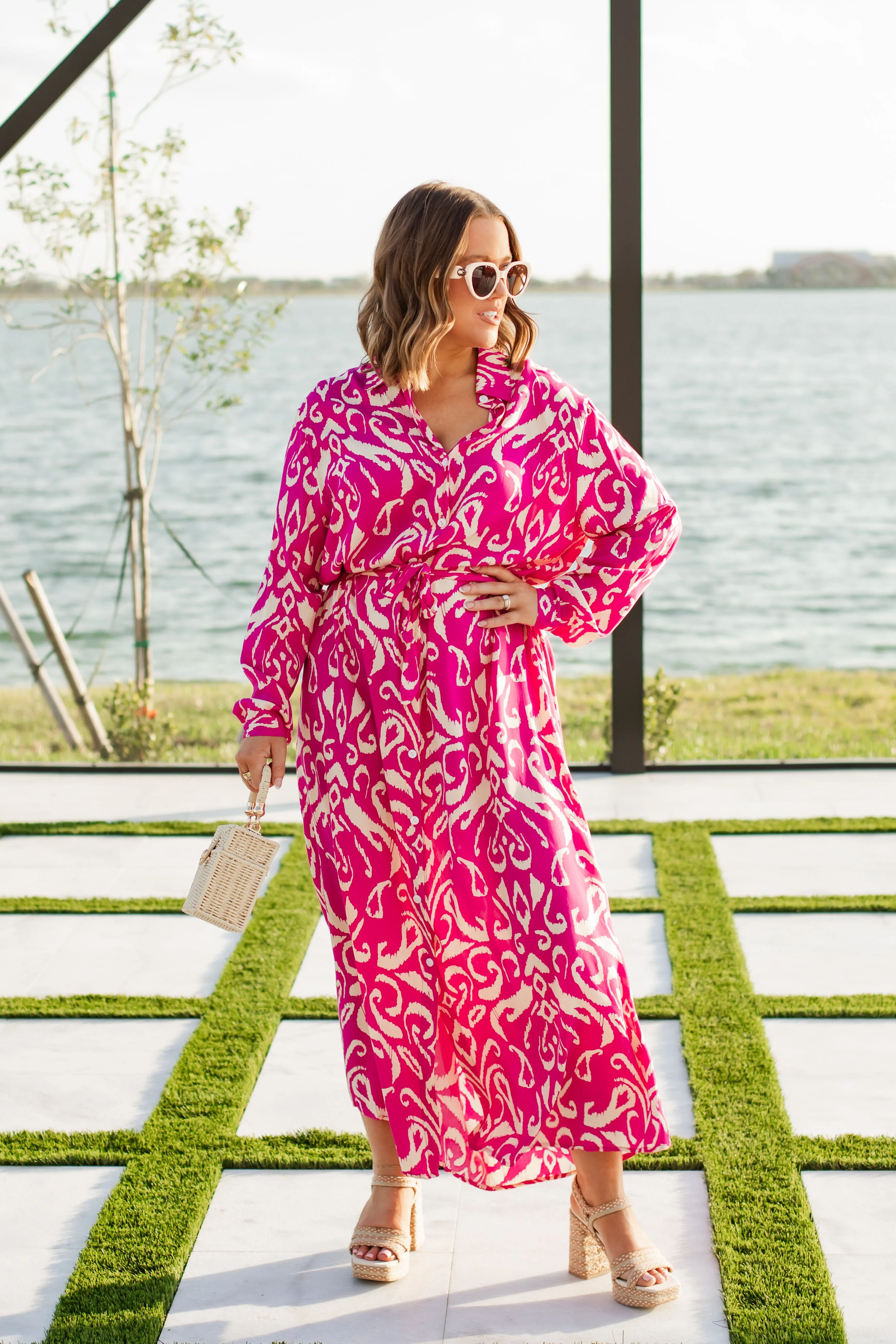 jasmine maxi dress in magenta