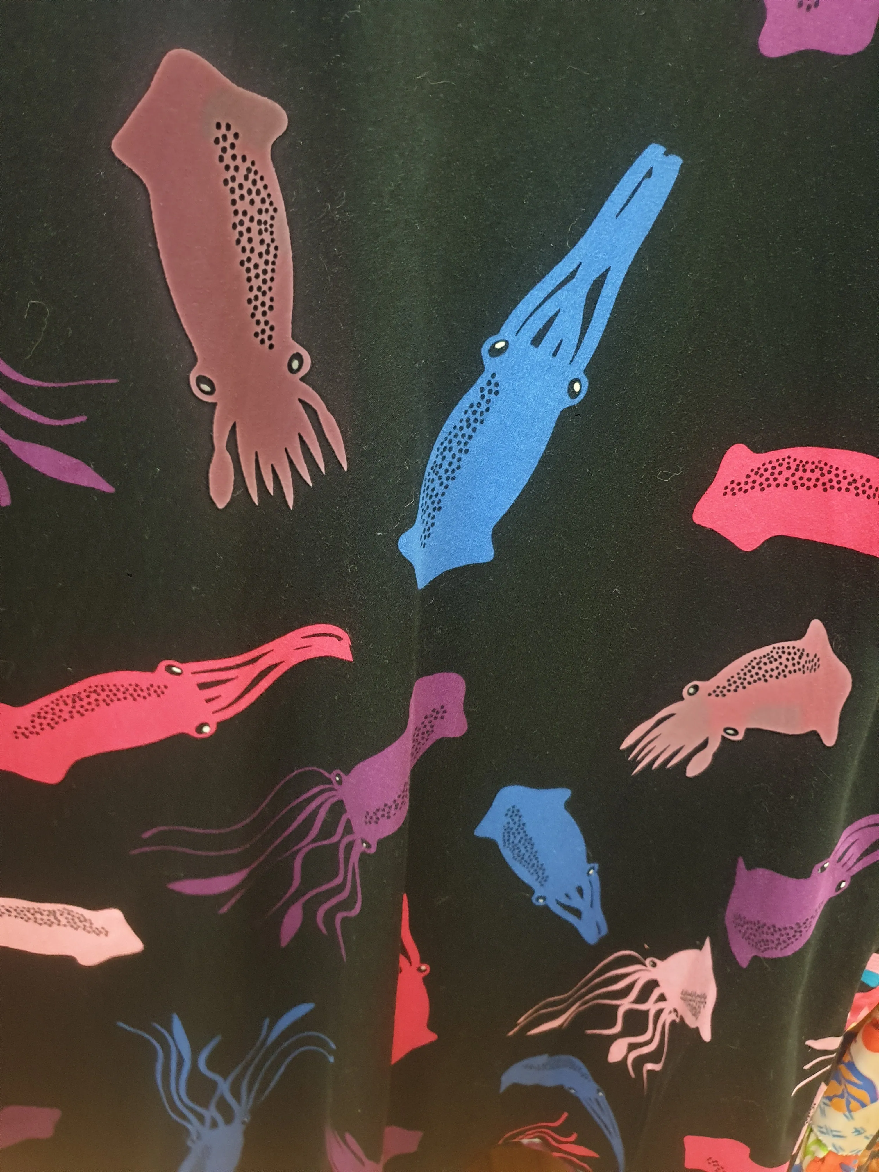 Jericho Road black squid print half sleeve dress size 18