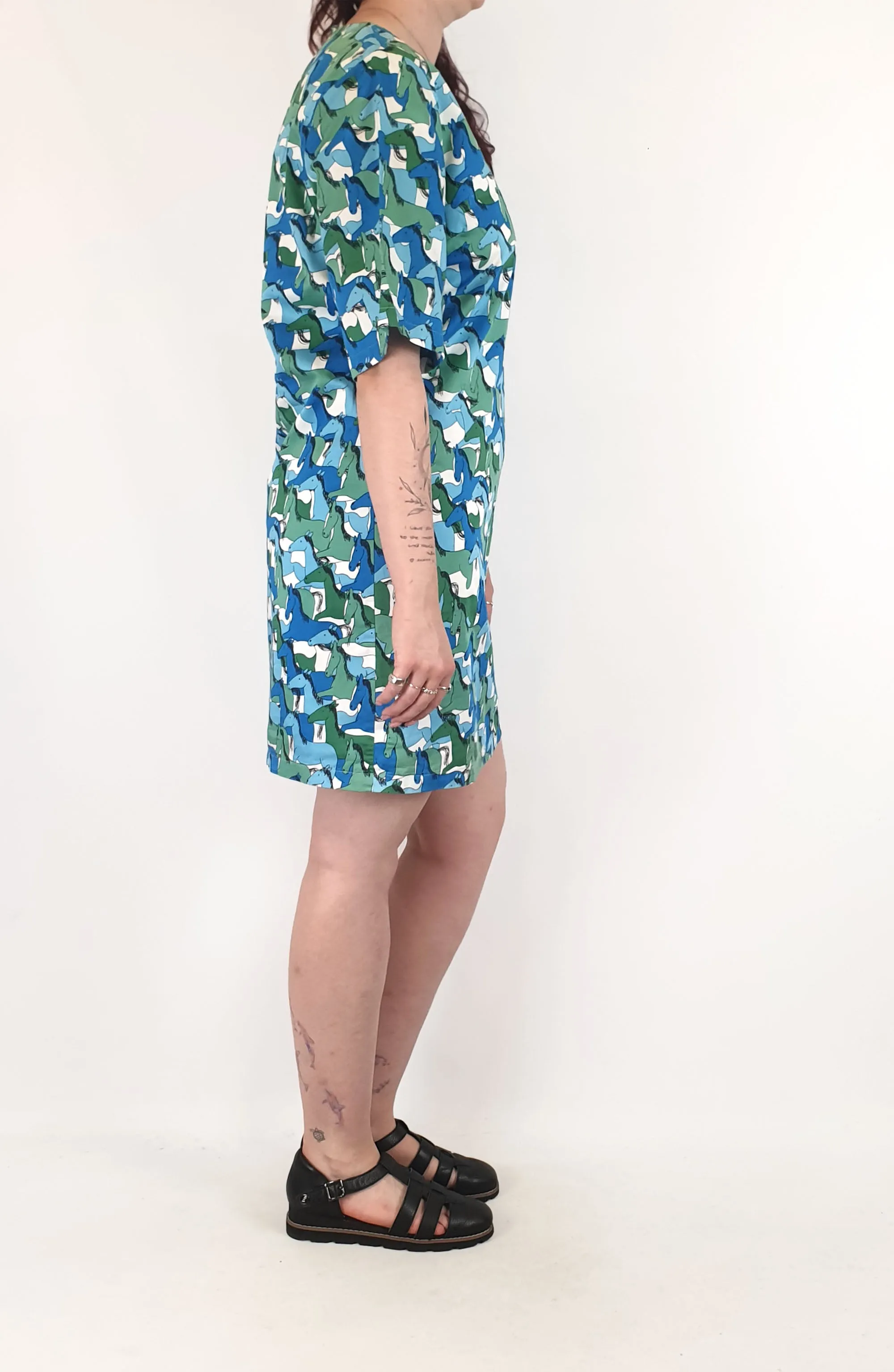 Jericho Road horses print dress size 14