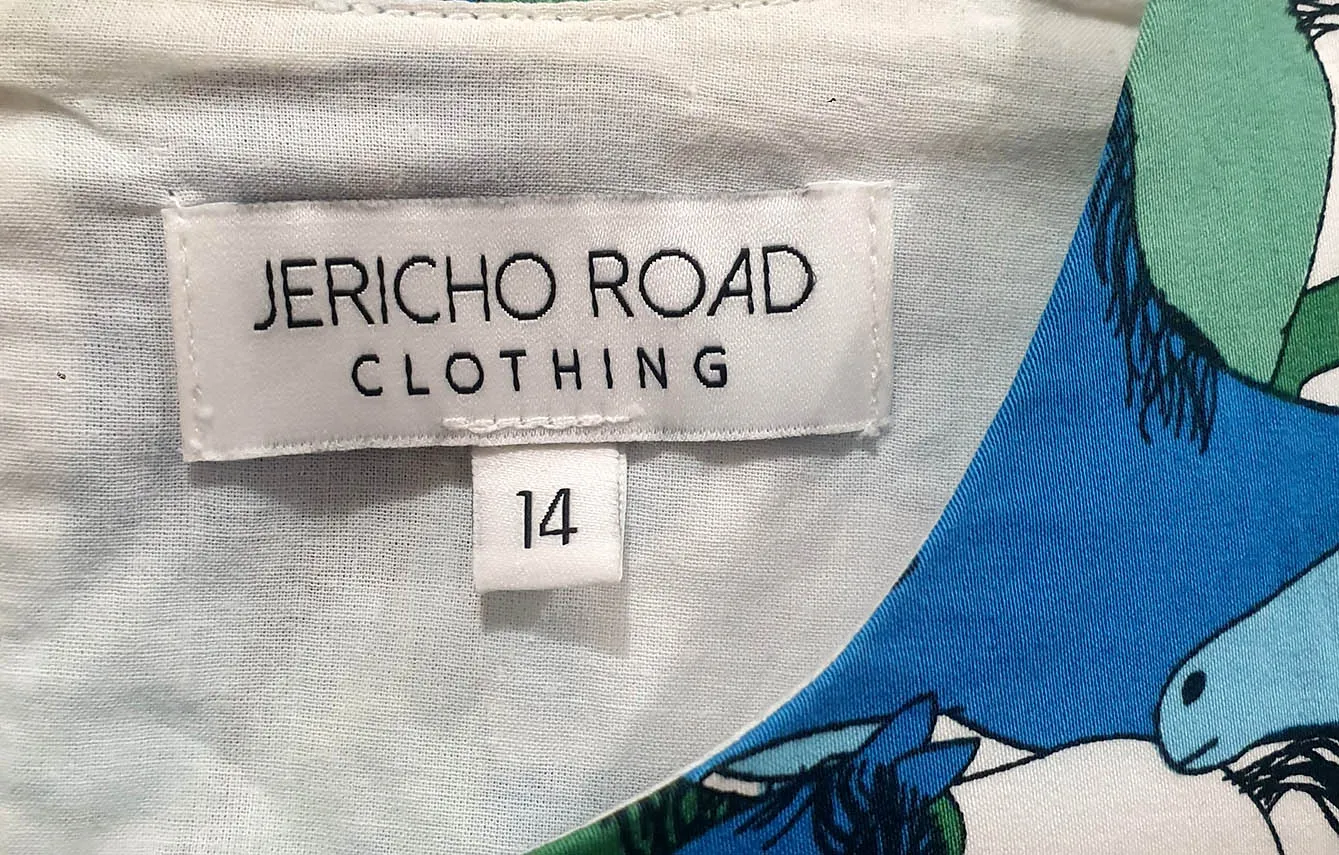 Jericho Road horses print dress size 14