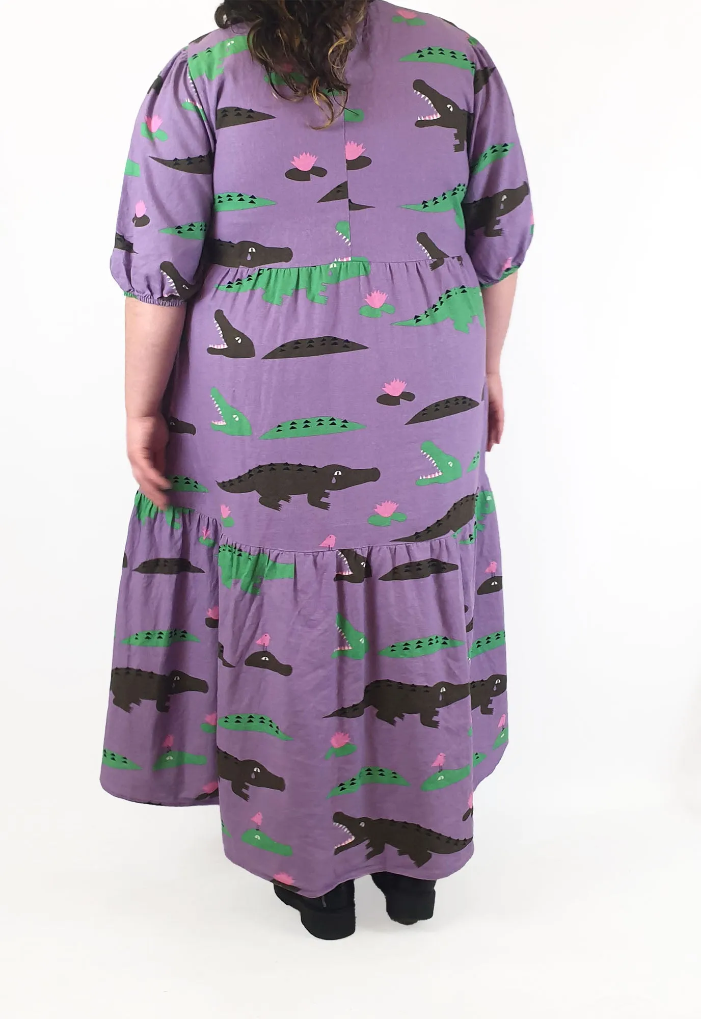Jericho Road purple crocodile print dress size 20
