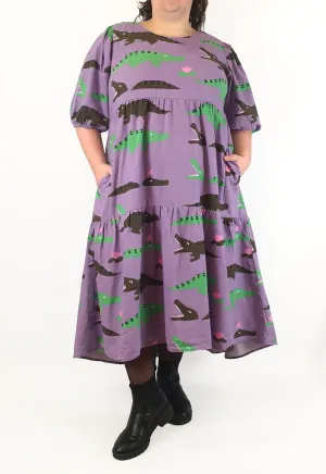 Jericho Road purple crocodile print dress size 20