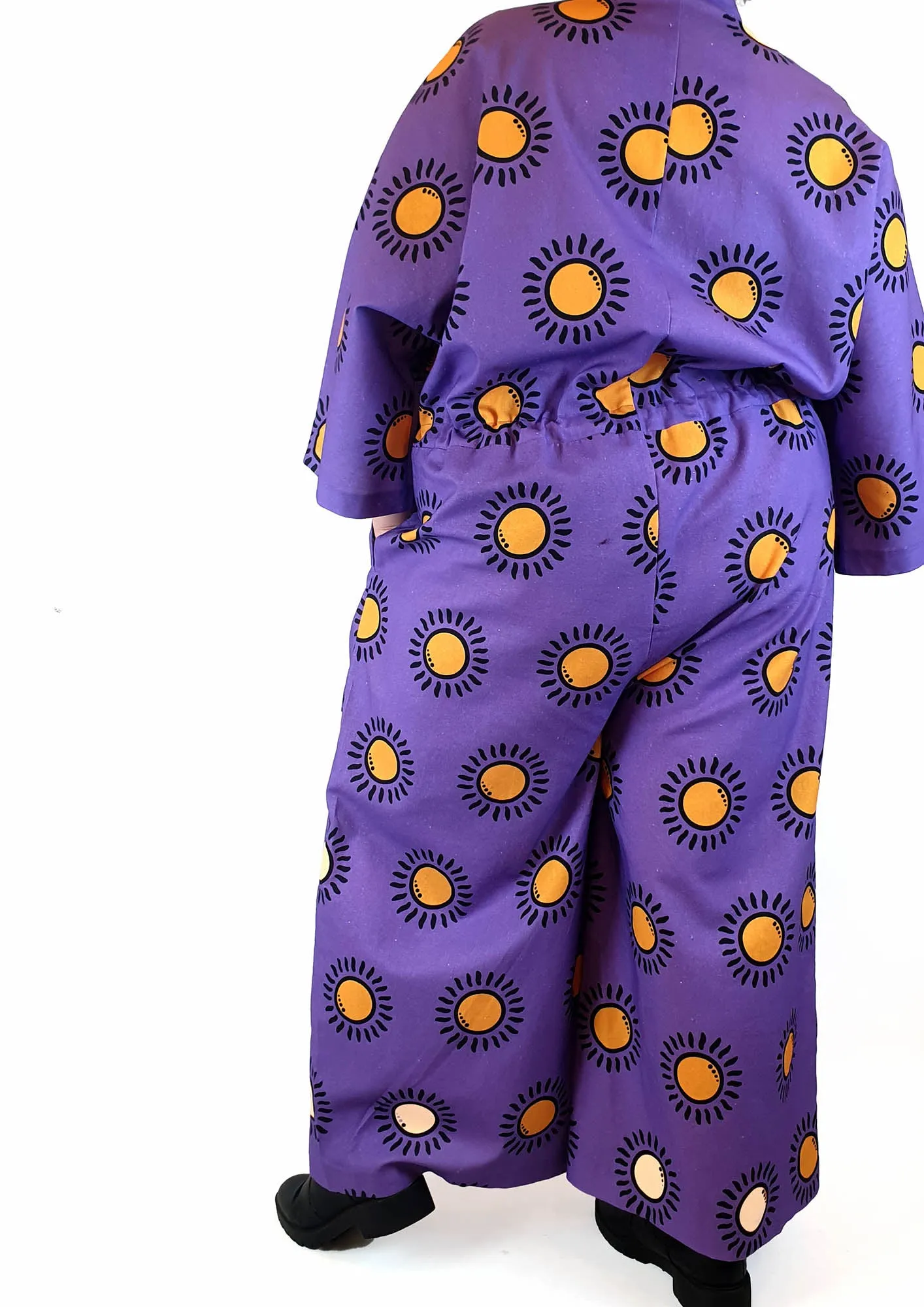 Jericho Road purple print boilersuit size 20