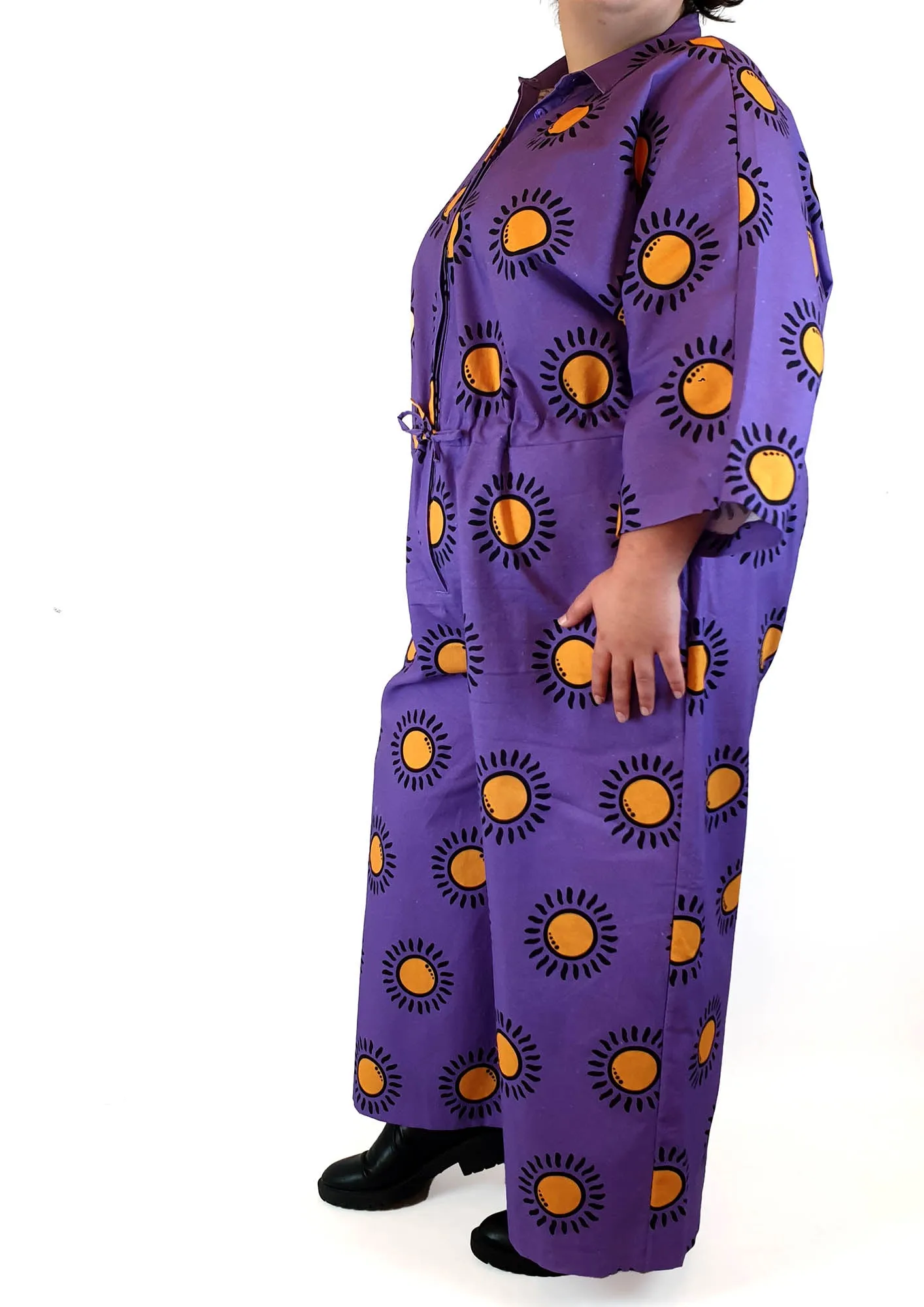 Jericho Road purple print boilersuit size 20