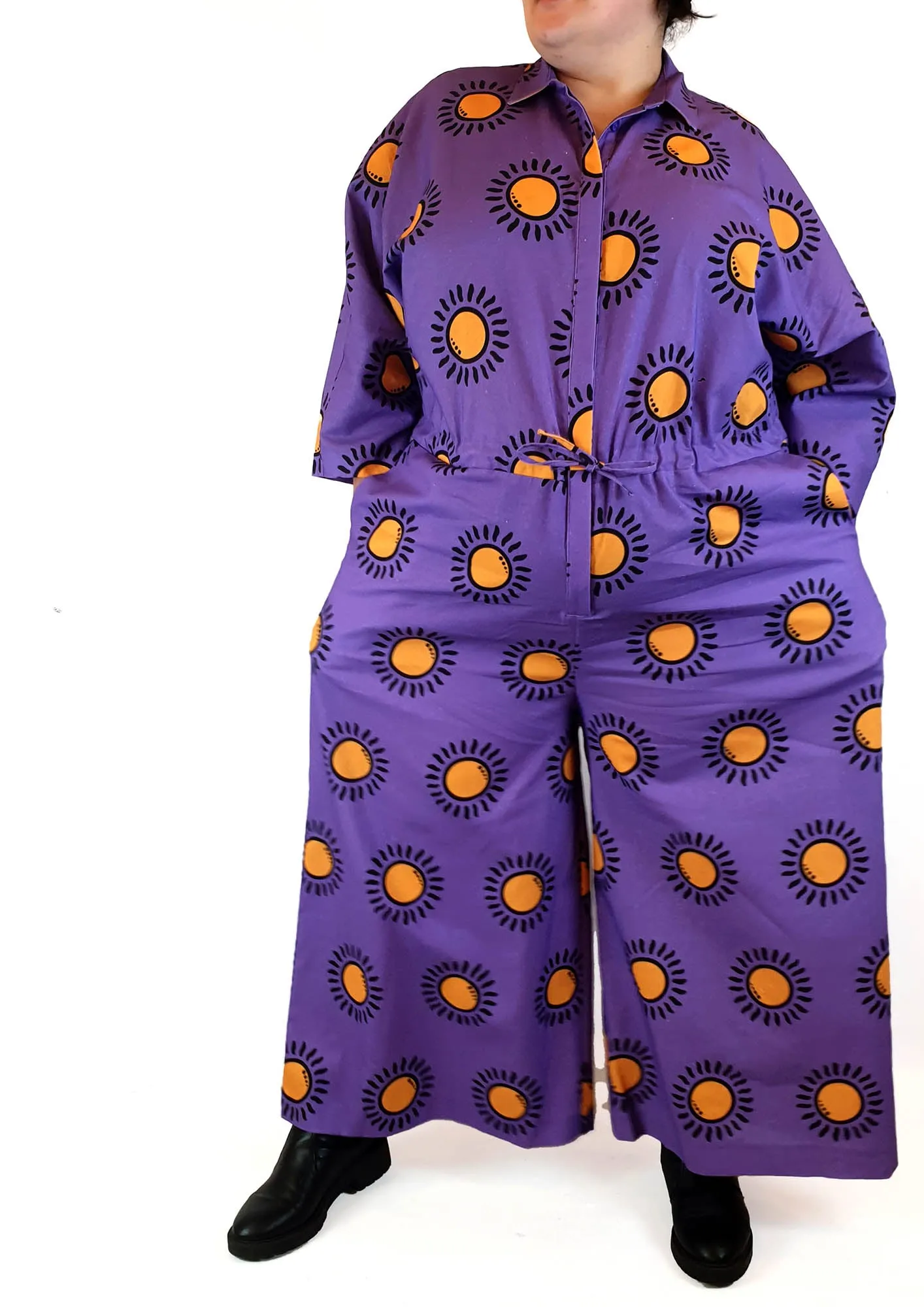 Jericho Road purple print boilersuit size 20
