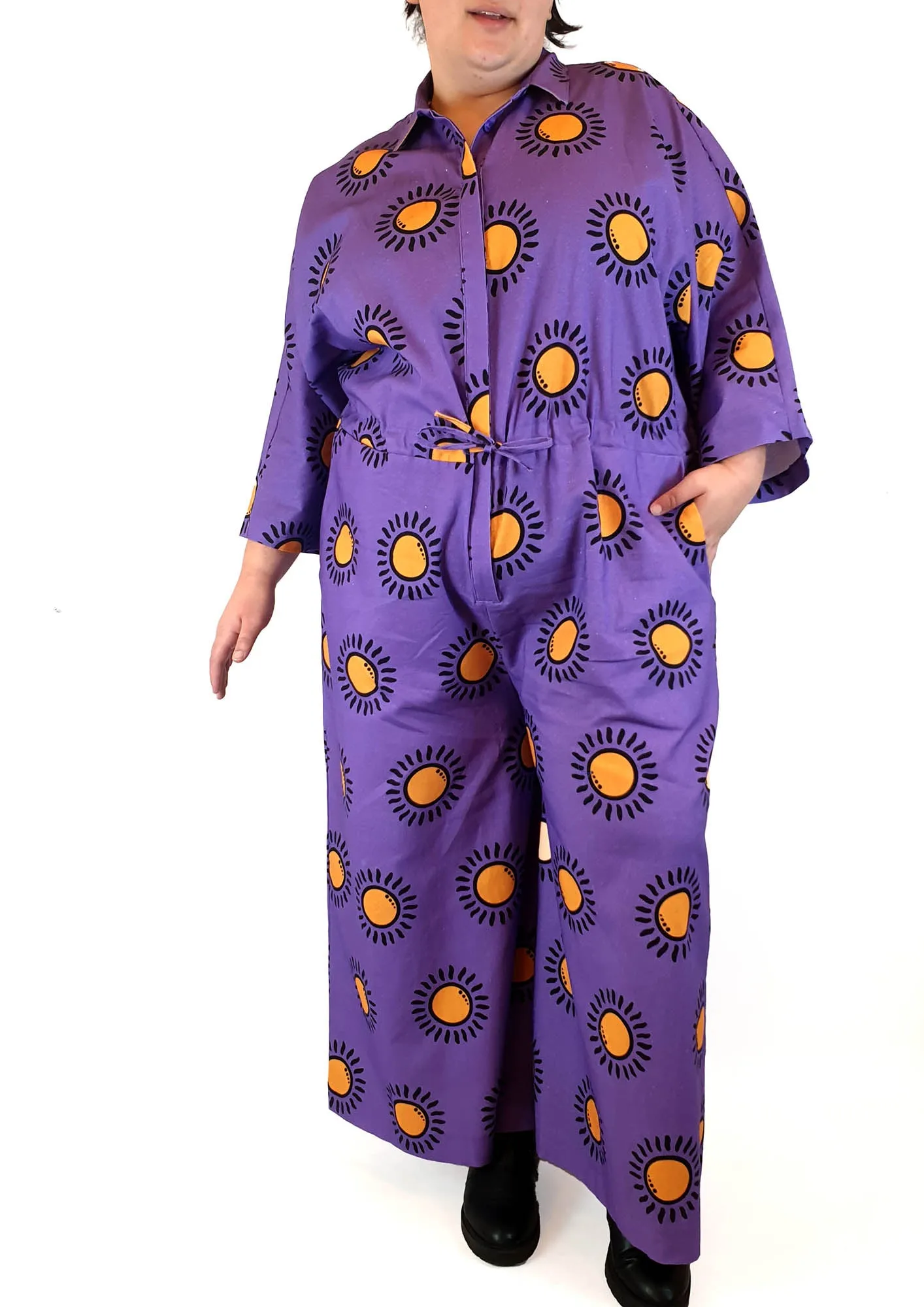 Jericho Road purple print boilersuit size 20