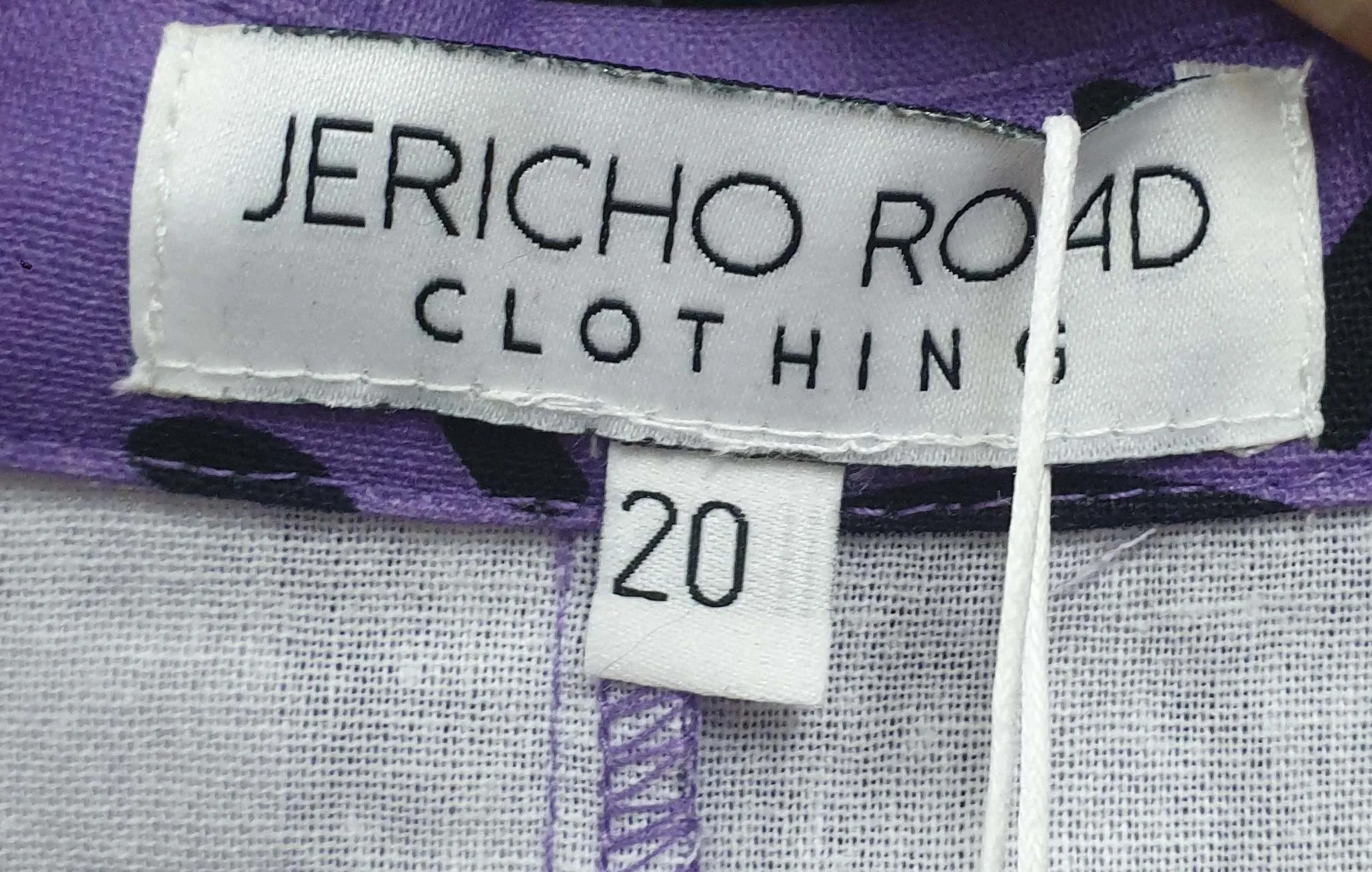 Jericho Road purple print boilersuit size 20