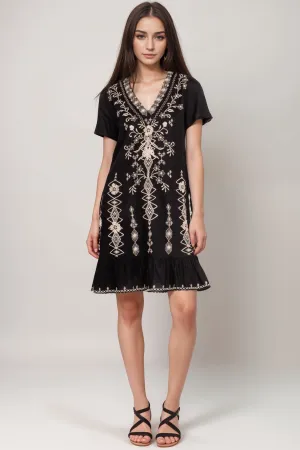 Johnny Was JWLA Taria Linen Shift Dress R36224 *